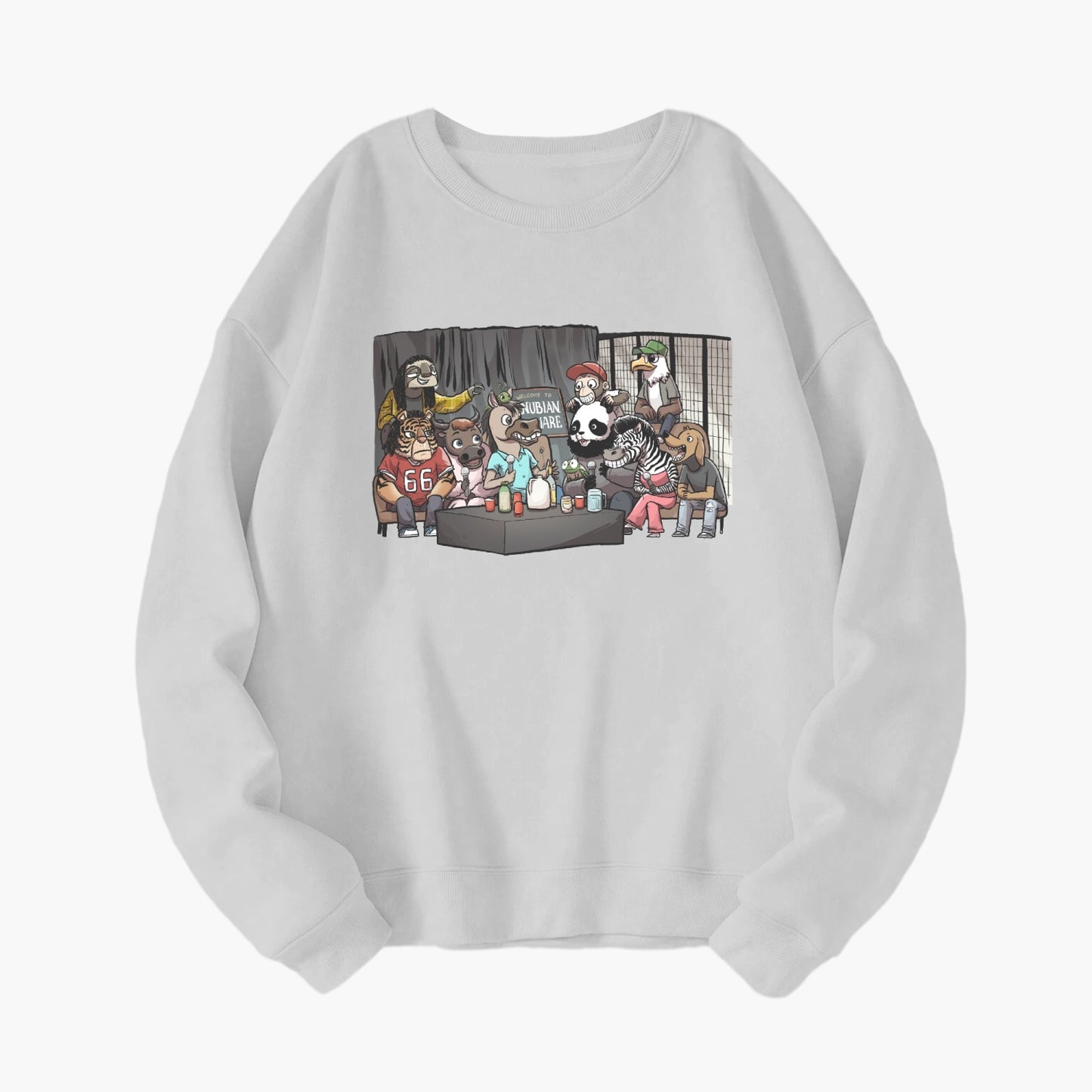 4. Animals Crew Neck Sweatshirt