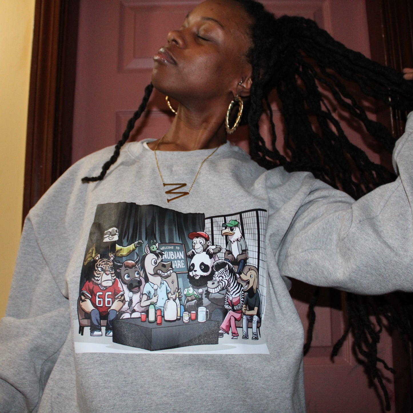4. Animals Crew Neck Sweatshirt
